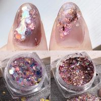 Nail Glitter 1Pcs Holographic Powder Thin Abalone Shell For ...