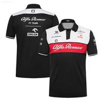 Мужские футболки летняя футболка F1 гонка Alpha Romeo Team Polo Male Lapel Racsing