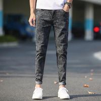 Men' s Jeans 2022 CHOLYL Men' s Skinny Gray Denim Fas...