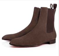Ankle Boot Ankle Boots Outdoor Shoes Gentleman Leather Red B...