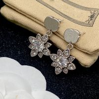 Designer Fashion Flower Orecurs Womens Circle Diamond Earring Explosive Tutti gli orecchini vintage Premium Earring D22102704JX