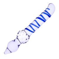 SSCC Sex Toy Toy Transparent Bumps Pyrex Crystal Glass Toys Penis Butt Plug Man Masturbação gay