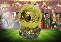 Harzfu￟ball Trophy World Ballon D039OR MR Football Trophy Player Awards Golden Ball Soccer f￼r Souvenir oder Gift7368433