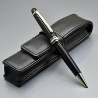 Promozione - Luxury MSK -145 Black Resin BallPoint Pen Pint Pins Pens Stationery School Office Forniture con numero di serie