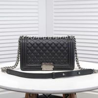 CC-Tasche Luxus-Designer-Handtasche Fashionbags Damenhandtasche Handtaschen Klassische Klappe Schaffell mit Palmenmuster 25 cm Schulterriemen Vintage-Taschen