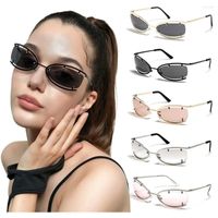Sonnenbrille f￼r Frauen M￤nner 2000er Punk Brillen randlose Sonnenbrillen Brillenbrillen UV400 Brillen