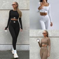 Fashion Casual Women’s Tracksuits grundlegender Festkörper -Jogging -Anzug Set Spleißen Sport Yoga bequemer Fitnessanzug