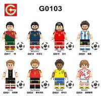 G0103 футболист минифигс мини -игрушка фигура Неймар Бэйл -Кроос строительные блоки