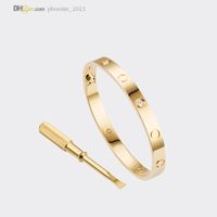 Pulseira masculina Bracelete Carti Bracelets Designer para Women Gold Bracelet 4 Diamantes