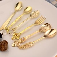 Starbucks Design Metal Spoons 15*3.3cm Stainless Steel Drinking Tools  Coffee Milk Spoon Small Round Dessert Mixing Fruit Spoones DHL From  Westernfashion, $0.35