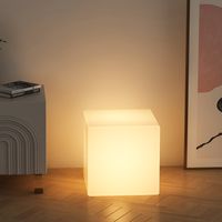 Lampade da tavolo quadrate stereoscopiche semplici lampada da pavimento soggiorno luci da comodino decorazione decorativa decorazioni piccole illuminazione notturna