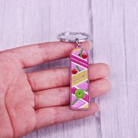 Keychains Marty McFly Hoverboard Keyring Back to the Future Pink Keychain Travel Travel Sci-Fi Fans de cinéma