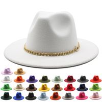 Шляпа шляпы с широкими краями фиолетовая федорас шляпа Панама ощущается для мужской джазовой церкви Топ -камера британские женщины мужчины сдают доставку 2022 Smtko