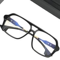 Desi rétro-vintage 925Silver Pilot Bigrim Sunglasses Cadre pour les hommes Lunc-B 63-18-138 UNISEX METAL PUNK GUSHHI PLANK FULLRIM pour les lunettes de prescription complète