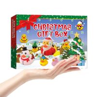 Noel Kauçuk Partisi İyilik Ördek Advent Takvim Pokemon Twister Oyuncak 24 Kutu Yaratıcı Küçük Sarı