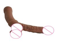 Il dildo realistico super morbido è come una plug del pene TPE 17cm Skin Mediclgrade per femmina o bambola di sesso con testicolo MX2004229750736