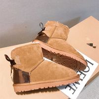 Brand L Snow Donkey Bowknot Warm Women's Winter Boots Brands for Women Fur Shoes