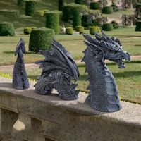 Decorazioni da giardino Dragon Statue all'aperto Il gotico di sculture fossato di castello tuin decoratie ornament jardin decoration esterieur
