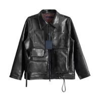 22 Jackets de moda Menas Lappel Zipper Cardigan com vários bolsos embelezados Jacket Street Casual Winter Wear Low