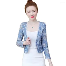 Women's Suits Spring Autumn Short Casual Jacket Women 2024 Loose Pure Colour Lace Suit Coat Fashion Embroider Cardigan Blazer Female