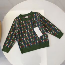 Sweater de designer infantil Marca com capuz unissex suéter de alta qualidade Pullover bebê outono e moletom de inverno para crianças mantêm letra quente Roupas impressas 90-150cm G36