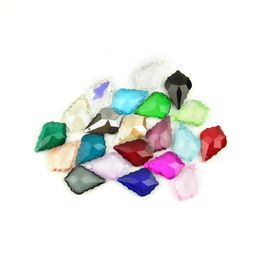 38/50mm 10~100pcs Colorful Crystal Maple Leaf Glass Lighitng Chandelier Prism Parts Crystal Chandelier Pendants For Home Decor 231229