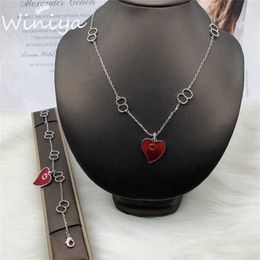 28% OFF G/Gu New Enamel Letter Necklace Bracelet Temperament Trend Fashion Ball Chain Jewellery