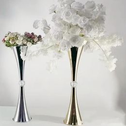 60cm to 100cm tall)Stainless Steel Silver Flower Vase Centrepiece Centrepiece Flower Ball Stand Decoration golden Centrepiece table top decoration 203