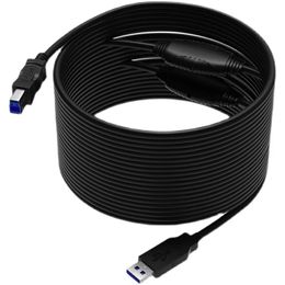 USB 3.0 printing cable, computer connection cable, extended to B square port extension cable, video conference connection cable