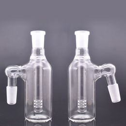 45 90 Degree Glass Bong Ash Catcher with 14mm 18mm Male To Female Thick Pyrex Ashcatcher Bongs for Smoking Water Pipes