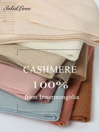 100% Cashmere Scarf Women Luxury brand Pashmina Unisex Men Solid Color Warm Autumn Winter Thick Real Soft Long Cashmere scarves 231229