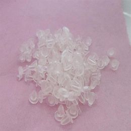 13000pcs bag or set 4mm Earrings Back Stoppers ear Plugging Blocked Jewelry Making DIY Accessories plastic clear white small297x