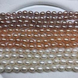 Pendants 120cm Long White Orange Purple Colour Freshwater Pearl Necklace Knotted Costume Jewellery Genuine 7-8mm Pearls