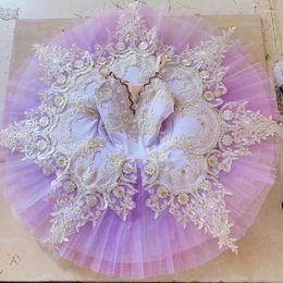 Stage Wear Children Professional Ballet Tutus Purple White Swan Lake Ballerinas Modern Dance Costumes Girls Dress