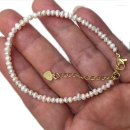 Strand 2024Korea Selling Fashion Jewellery Simple White Coral Natural Freshwater Pearl Bracelet Women's Daily Wild