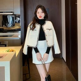 Two Piece Dress UNXX Luxury Small Suit Set For Women 2024 Season Spring Autumn Elegant Ladylike High-End Skirt Two-Piece Female