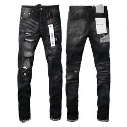 jeans firmati denim più alti per jeans da uomo Pantaloni da trekking strappati Hip hop High Street Fashion Brand Pantalones Vaqueros Para Hombre Ricamo motociclistico Chiudi