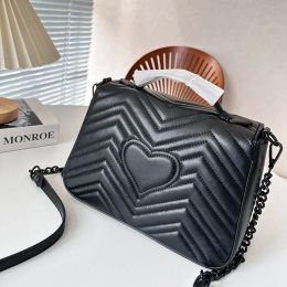 famous bag designer bags handbag for women black tote crossbody bag classic marmont shoulder handbags fashion gold chain saddle bag high quality backpack