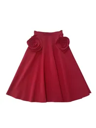 Skirts Two-color Long Half Skirt Fashion Personality Temperament Comfortable And Elegant Versatile 2024 Fall Winter 1221