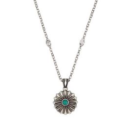 36% OFF Gujia's new 925 sterling silver used oiled sunflower necklace Turquoise fashion Jewellery