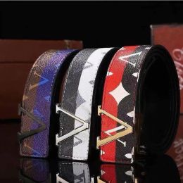 Belts For Jeans Luxury Designer Men Women Smooth Buckle Fashion Letters Plaid Print Golden Belt Party Favours Size 100-125CM Width 3.8cm