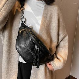 Waist Bags Brand Design Women Pack Chest Bag Soft Leather Shoulder Crossbody For Ladies Fashion Belt Fanny Packs Phone Purses