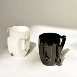 Mugs Nordic Ceramic Human Face Mug Ornaments Creative Living Room Bedroom Couple Cup Coffee Water Handicraft Home Decoration