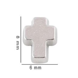 20PCS Silver Colour Cross Floating Locket Charms DIY Accessories Fit For Living Glass Magnetic Memory Locket275R