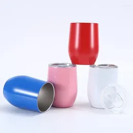 Water Bottles Eggshell Cup With U-shaped Large-belly Red Wine Glass Creative And Personalised Egg Vacuum Stainless Steel 304