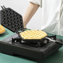 Baking Moulds Commercial QQ Eggs Bubble Ball Waffle Maker Iron Hongkong Eggette Mould Cake Mould Electirc Machine Non-stick Plate