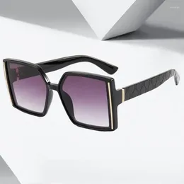Sunglasses Fashion Oversized Woman Brand Designer Square Sun Glasses Candy Colors Ins Female Eyewear Big Frame Gradient Shades