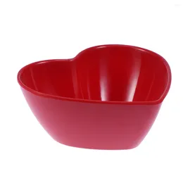 Plates Salad Bowl Heart Shaped Melamine Mixing Bowls Dessert Snack Tableware Dish Seasoning For Home (