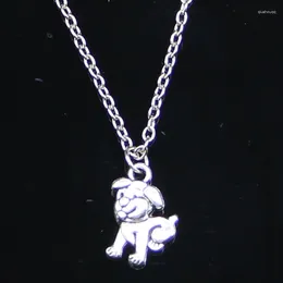 Chains 20pcs Fashion Necklace 17x12mm Double Sided Lovely Dog Pendants Short Long Women Men Colar Gift Jewellery Choker