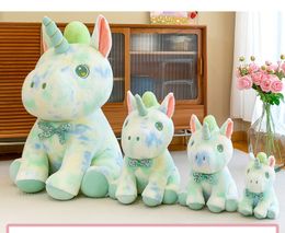 Kawaii Plüsch kleines Pferd Unicorn Stuff Tier 55/65/90 cm Custom Unicorn Plüschspielzeug Zimt Roll Mini Horse Plüsch Baby Zeug Regenbogen Plüsch Plüsch Weihnachtsgeschenk